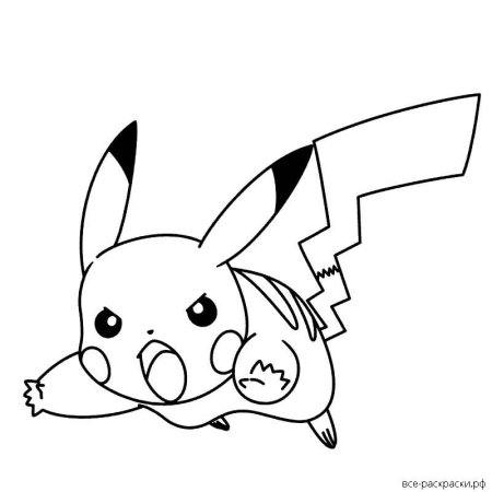 Пикачу раскраска Пикачу