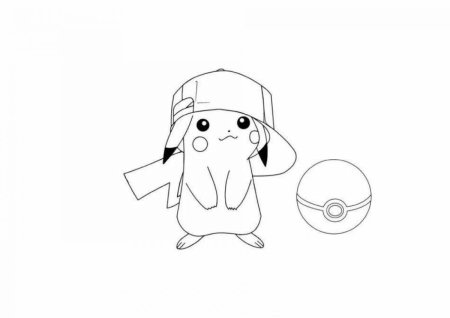 Раскраски Пикачу маленькие