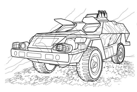 Раскраска «Военная техника»