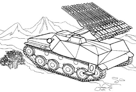 Раскраски для мальчиковт танки