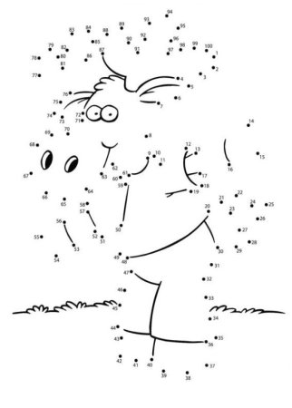 Обводка по цифрам