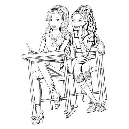 Раскраска подруги