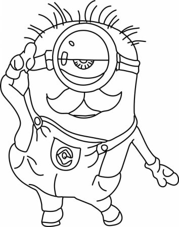 Рисунки для раскрашивания Миньоны