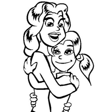 Раскраска мама