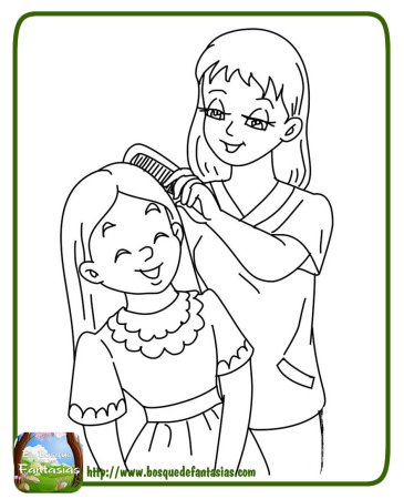 Раскраска мама