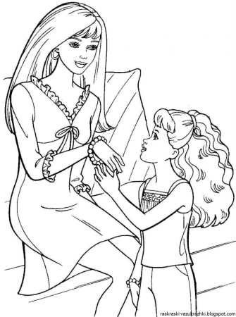 Раскраска мама