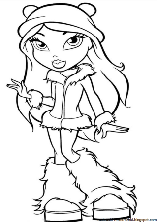 Раскраска братц Ясмин