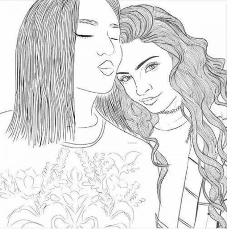 Раскраска подруги