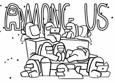 Раскраска амонг АС раскраска комнаты