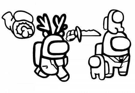 Раскраска амонг АС предатель предатель