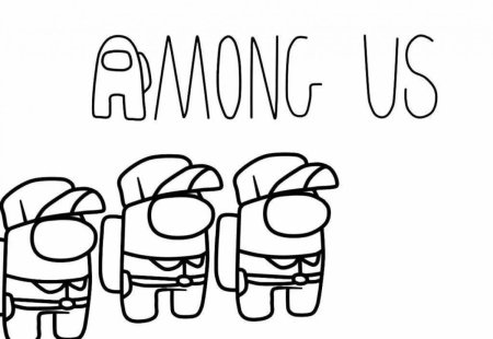 Раскраска амонг АС