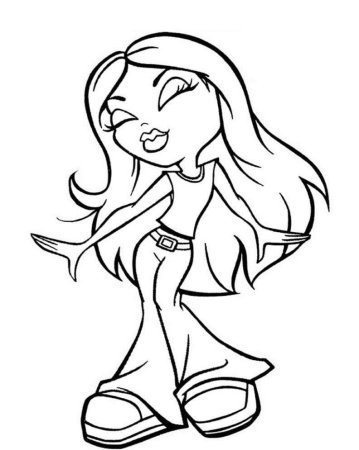 Раскраски братц Джейд