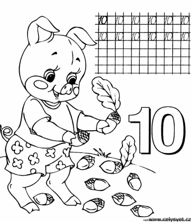 Цифра 10 прописи для дошкольников