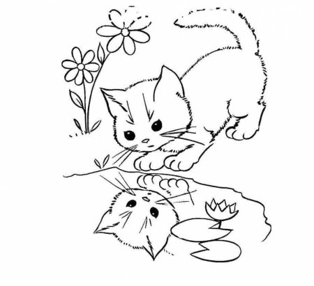 Раскраска. Котики