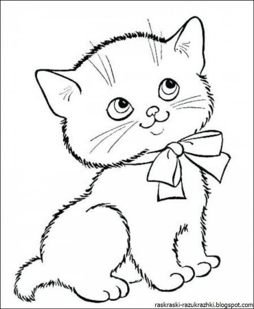 Раскраска. Котики