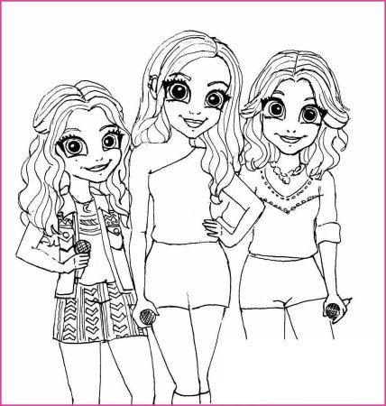Раскраски для девочек лучшие подружки