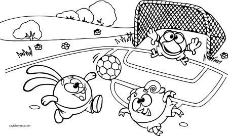 Раскраска Смешарики Крош