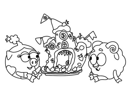 Раскраска Смешарики Бараш