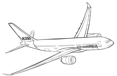 Раскраска самолета Airbus a380