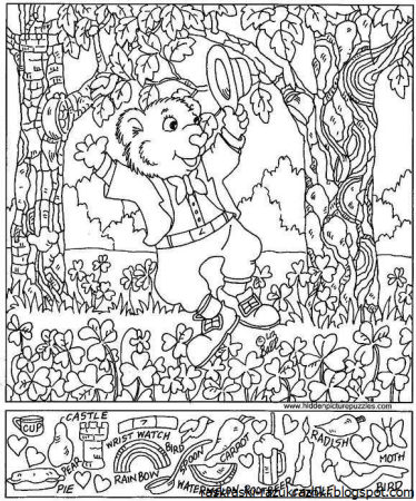 Спрятанные предметы для дошкольников