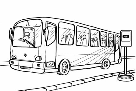 Раскраска автобус