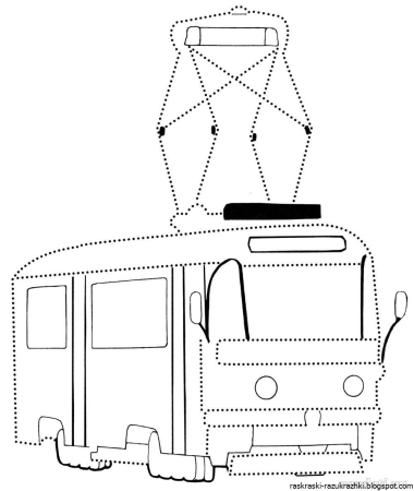 Рисование по точкам транспорт
