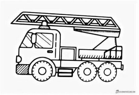 Раскраска специальный транспорт