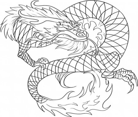 Раскраска драка