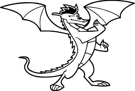 Картинки для раскрашивания с героями Американский дракон: Джейк Лонг