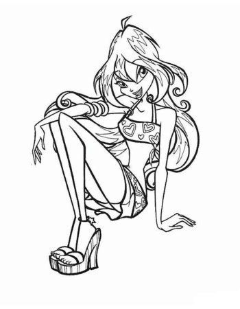 Раскраски Winx Club Блум