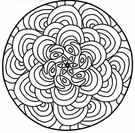 Мандала эмоций раскраска