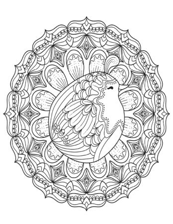 Мандала птица