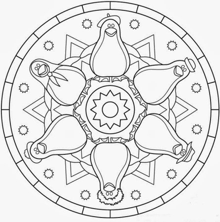 Мандала для детей 6-7