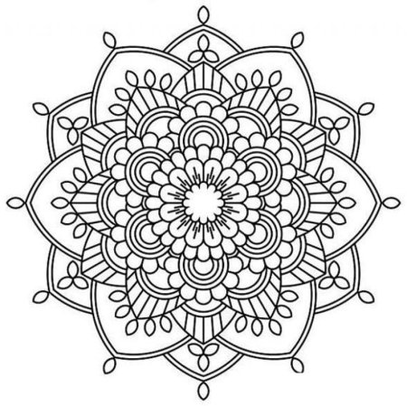 Мандала цветок