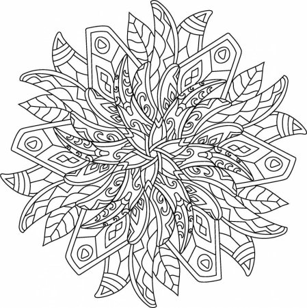 Интересные мандалы для раскрашивания