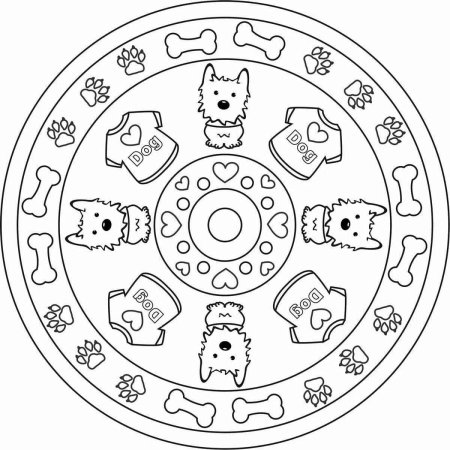 Животные Мандала для раскрашивания для детей