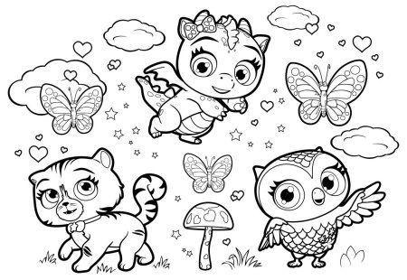 Литтл Чармерс раскраски