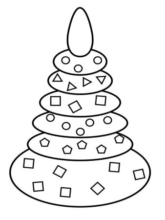 Пирамида раскраска