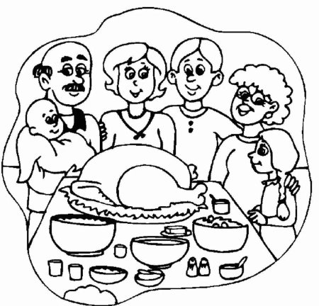 Раскраска семья