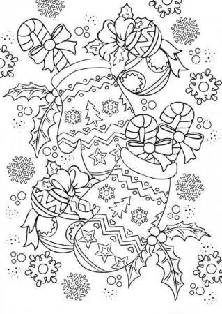 Новогодние раскраски антистресс