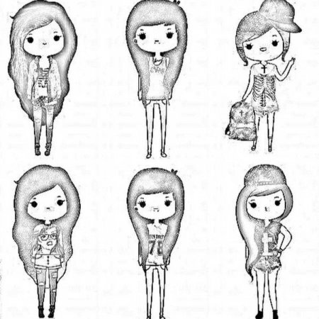 Распечатки для ЛД черно белые