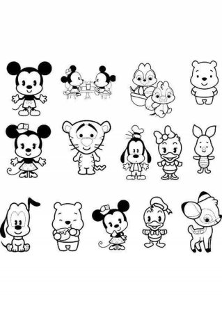 Раскраски мини рисунки для срисовки