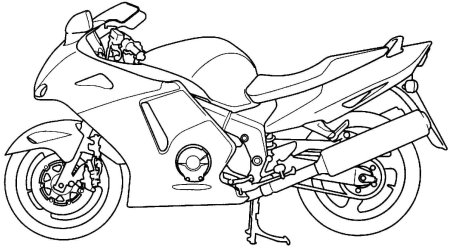 Раскраска мотоцикла Honda CBR 600