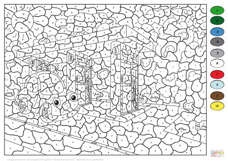 Раскраска по номерам