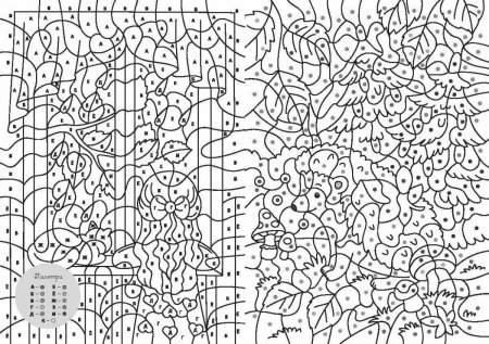 Разукрашки по номерам сложные