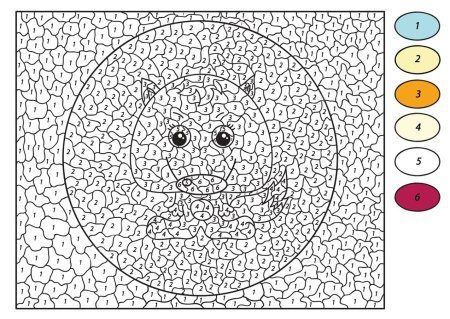 Раскраски для девочек по номерам сложные