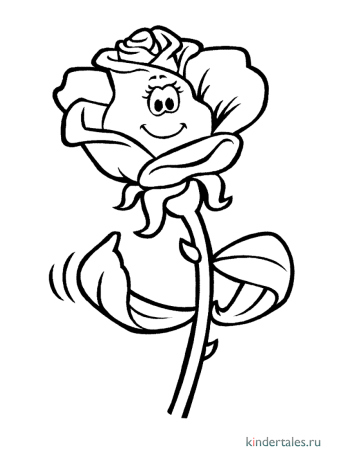 Rose не цветные детские картинки