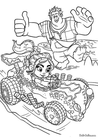 Раскраски Дисней Ральф Ванилопа