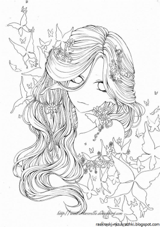 Раскраски для девочек 12дет