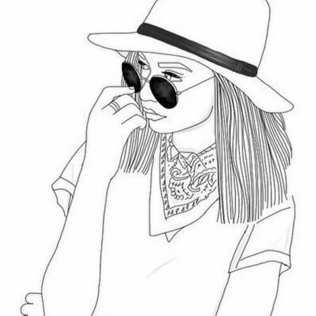 Топ-модель раскраска для девочек